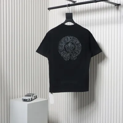 Chrome Hearts Scout Flower Embroidery T-shirt Black 02
