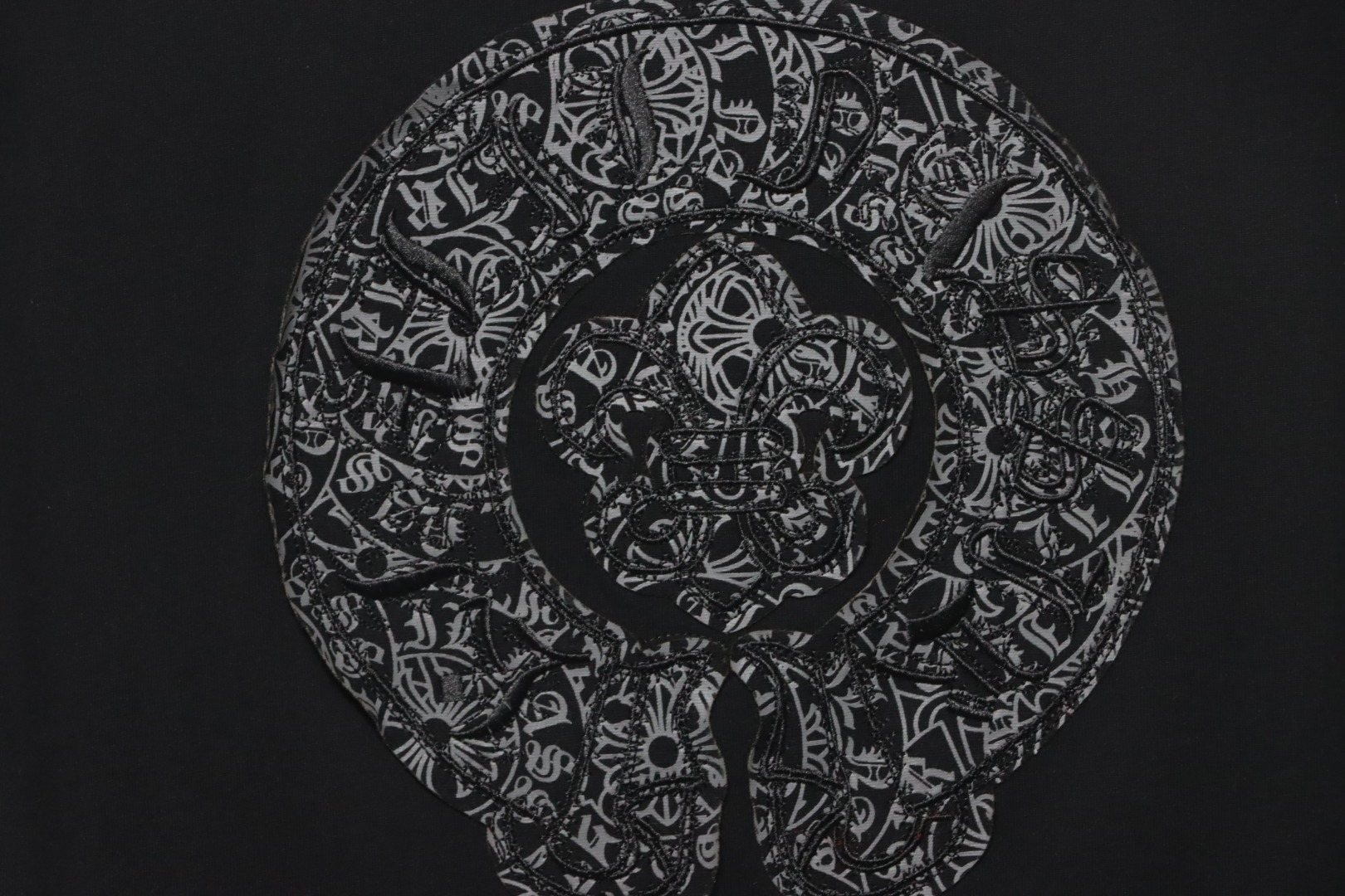 Chrome Hearts Scout Flower Embroidery T-shirt Black