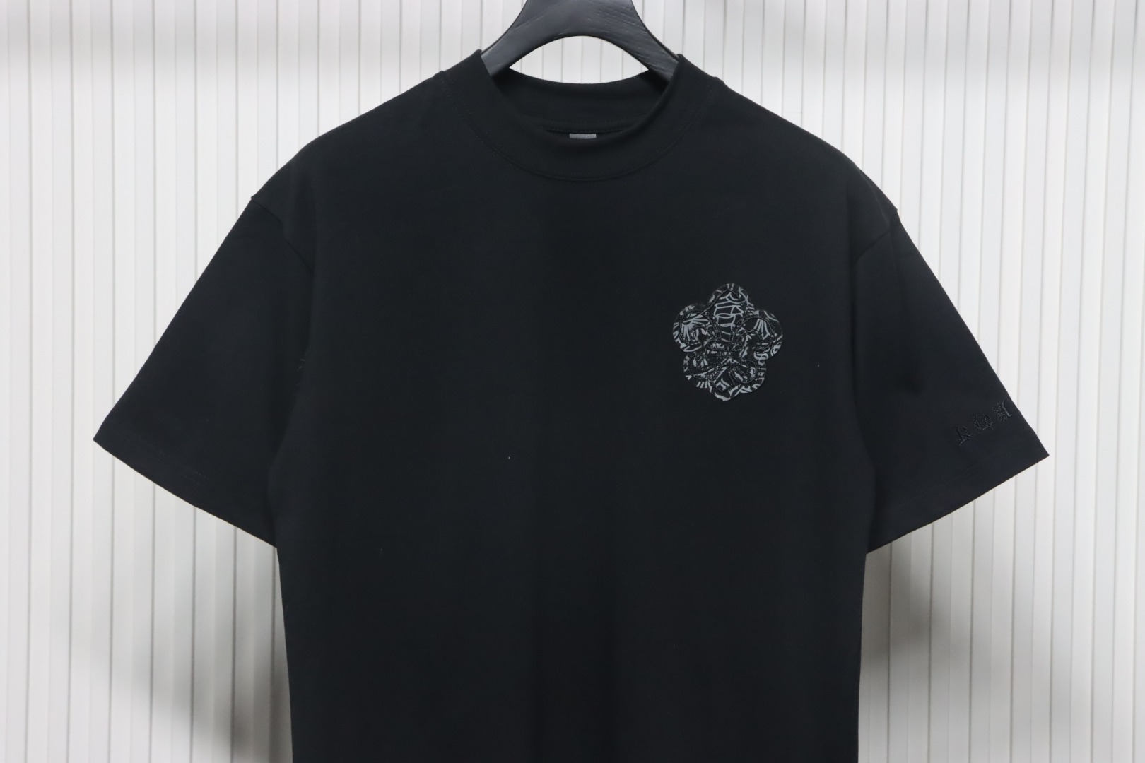 Chrome Hearts Scout Flower Embroidery T-shirt Black