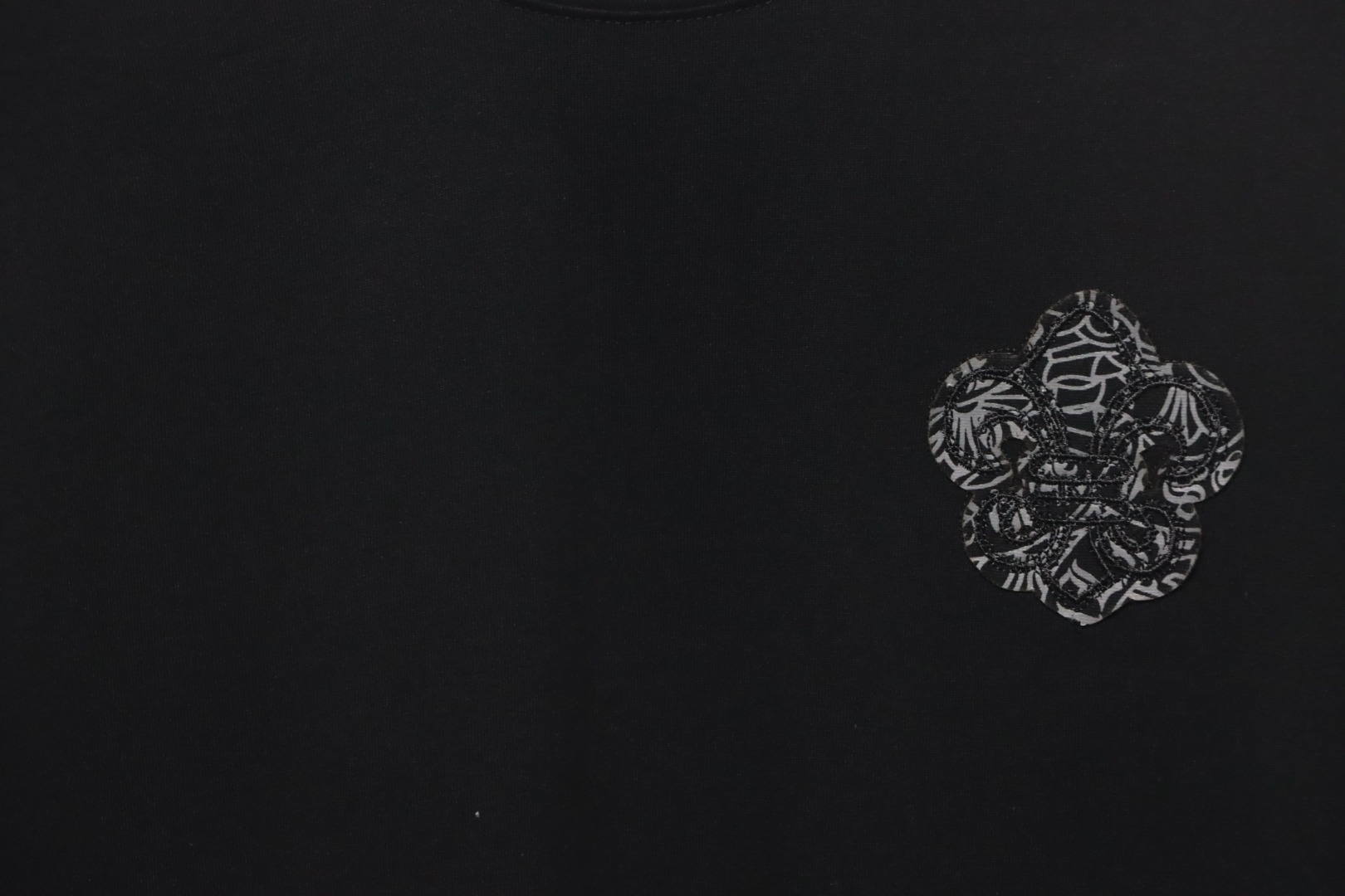 Chrome Hearts Scout Flower Embroidery T-shirt Black