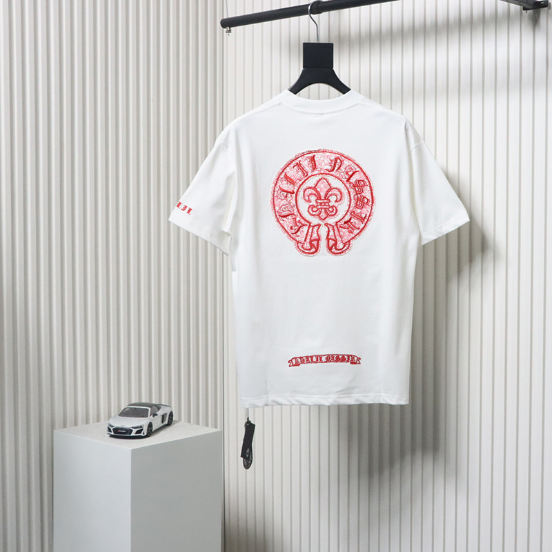Chrome Hearts Scout Flower Embroidery T-shirt White