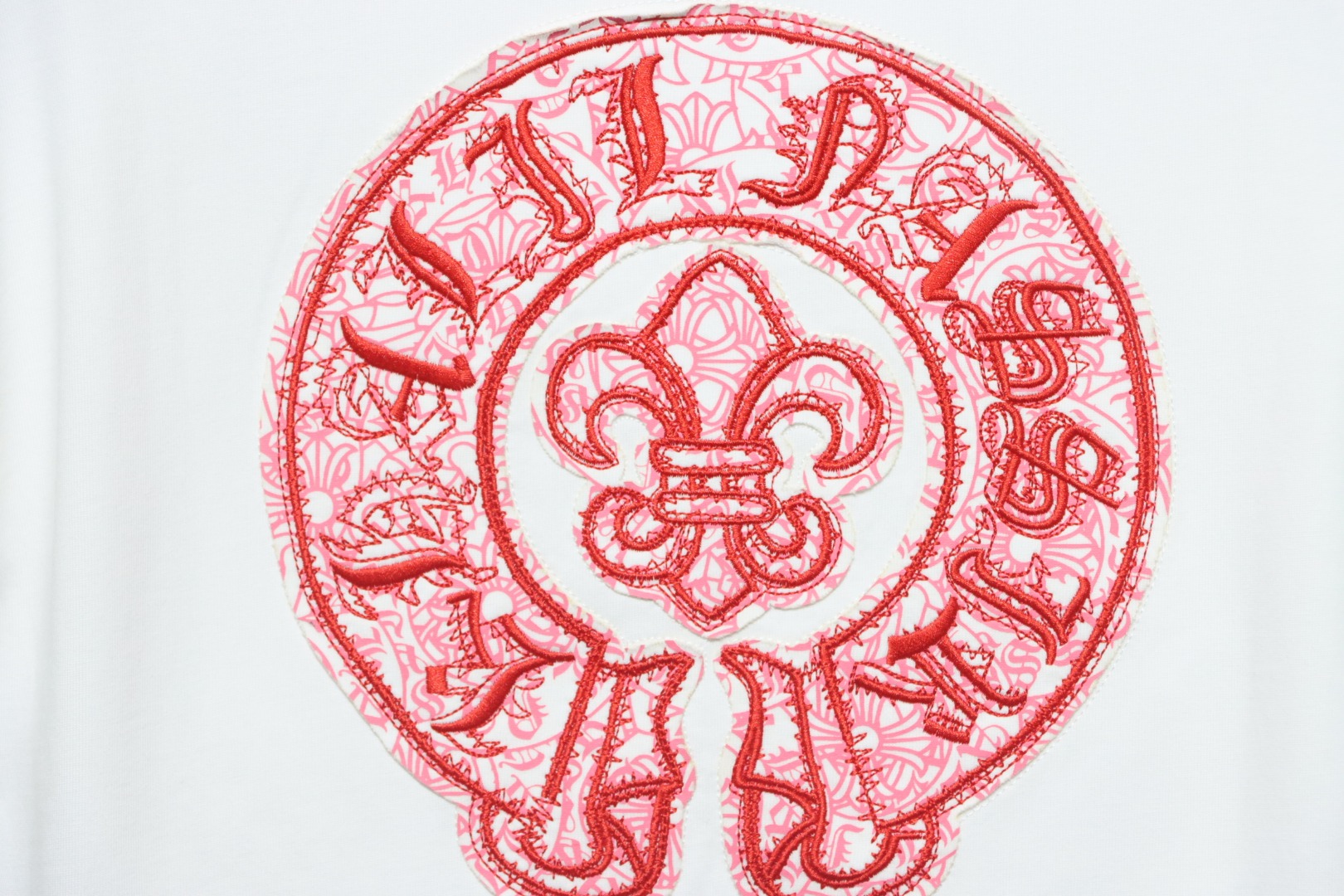 Chrome Hearts Scout Flower Embroidery T-shirt White