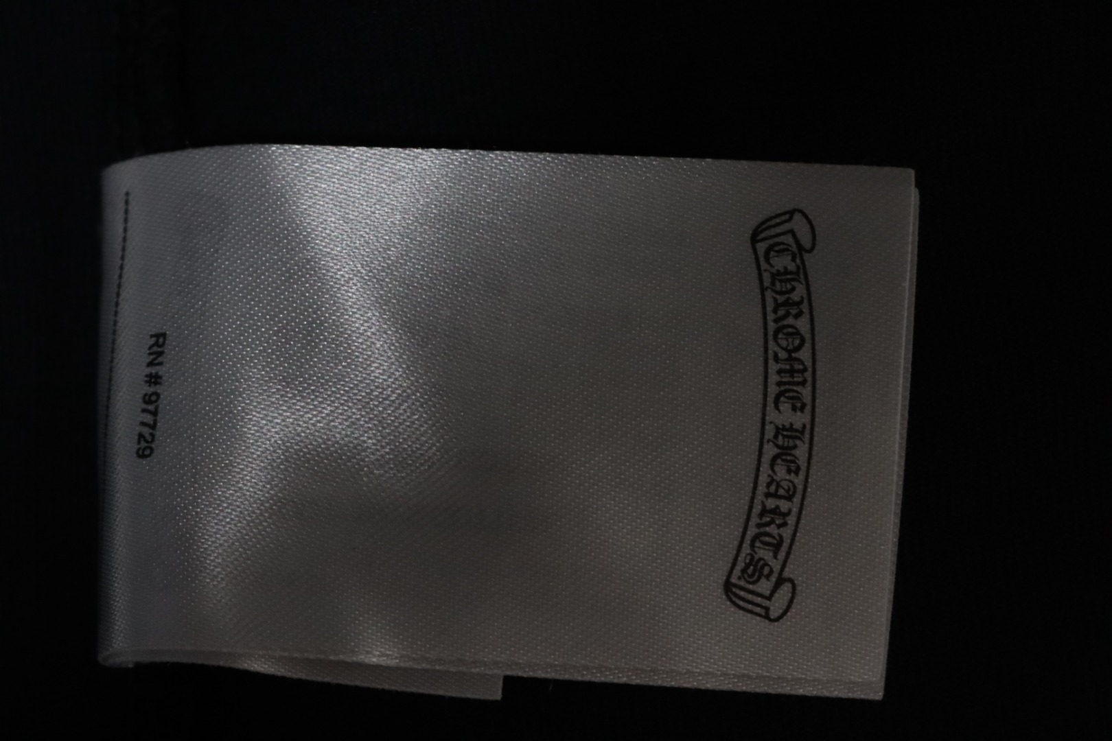 Chrome Hearts 25ss Cross Patch Embroidery Washed Holes T-shirt Black