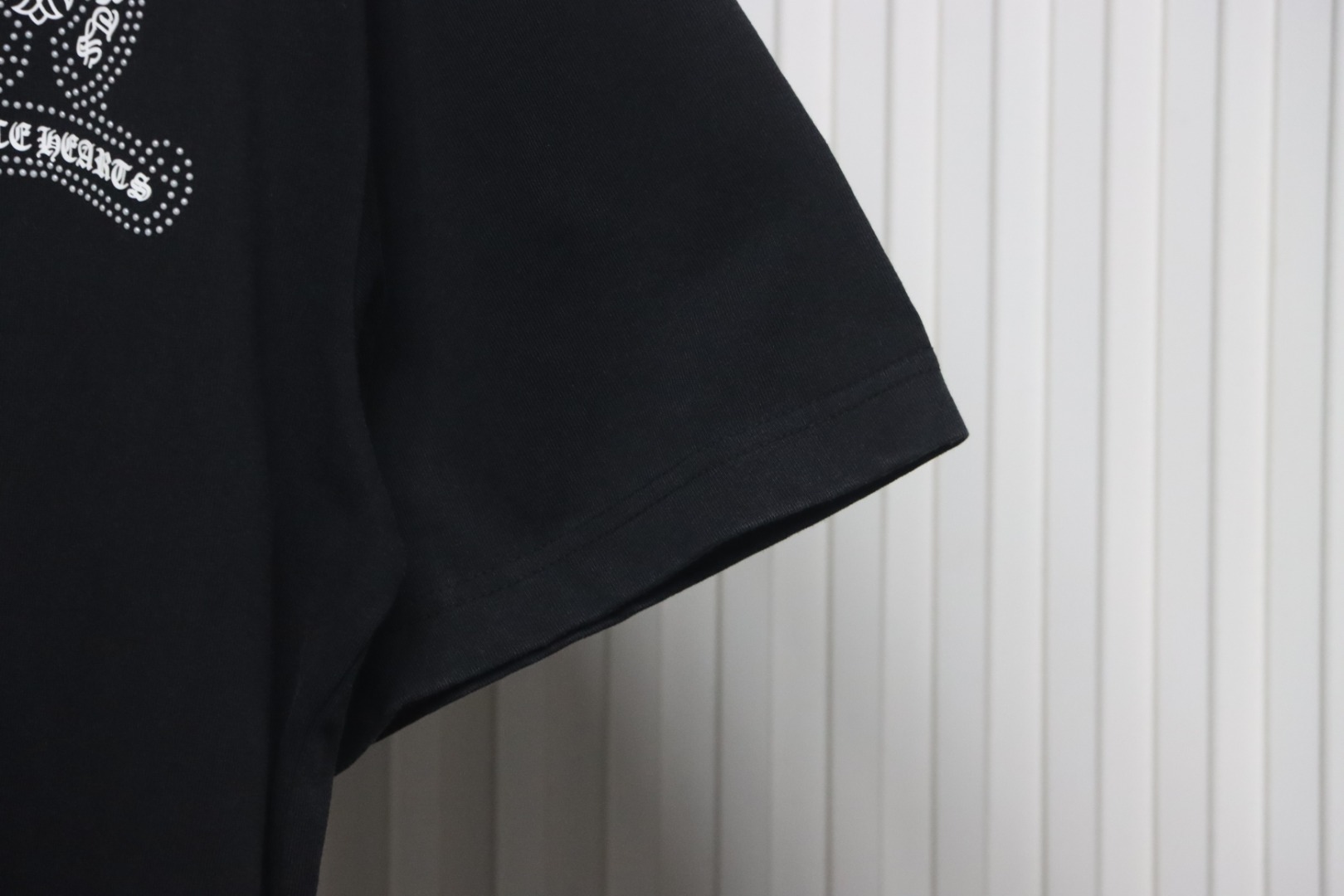 copy of Chrome Hearts Heavy Industry Horseshoe Silicone Ceramic Drill Old T-shirt Grey