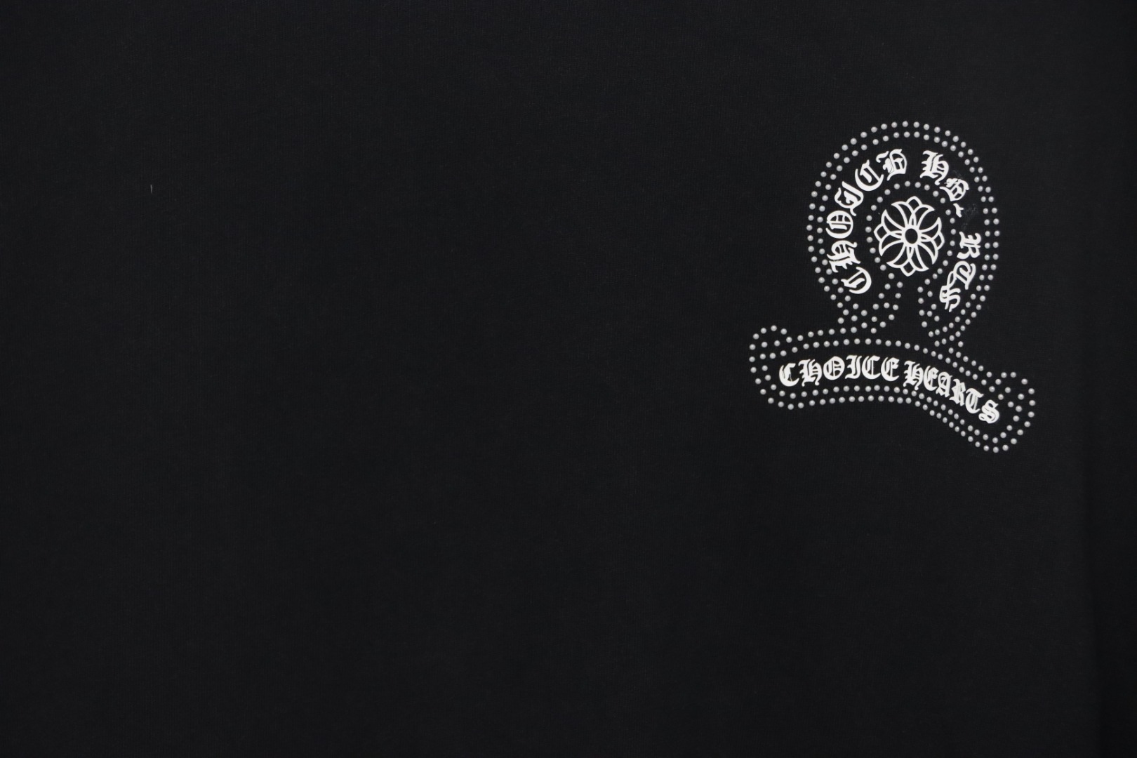 copy of Chrome Hearts Heavy Industry Horseshoe Silicone Ceramic Drill Old T-shirt Grey