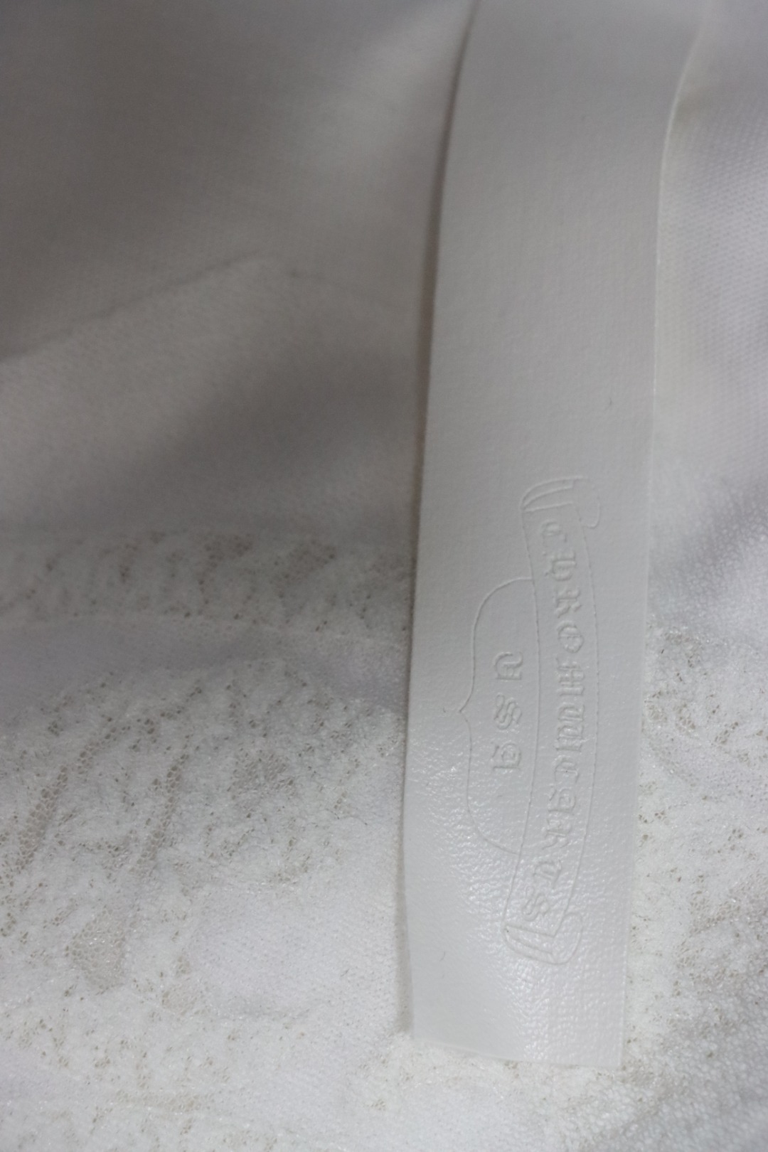 Chrome Hearts Trendy Embroidered Horseshoe Back Patch Overlapping Cross Round Neck T-shirt White