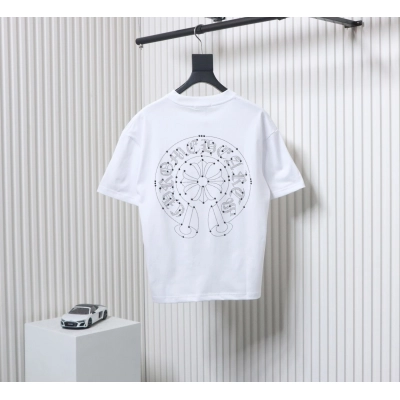 Chrome Hearts 25ss Hot Diamond Logo Glitter T-shirt White 02