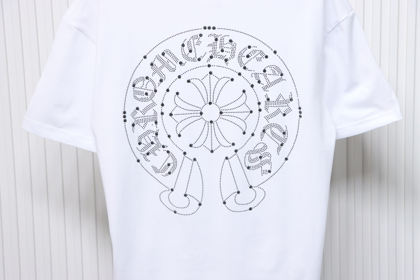 Chrome Hearts 25ss Hot Diamond Logo Glitter T-shirt White