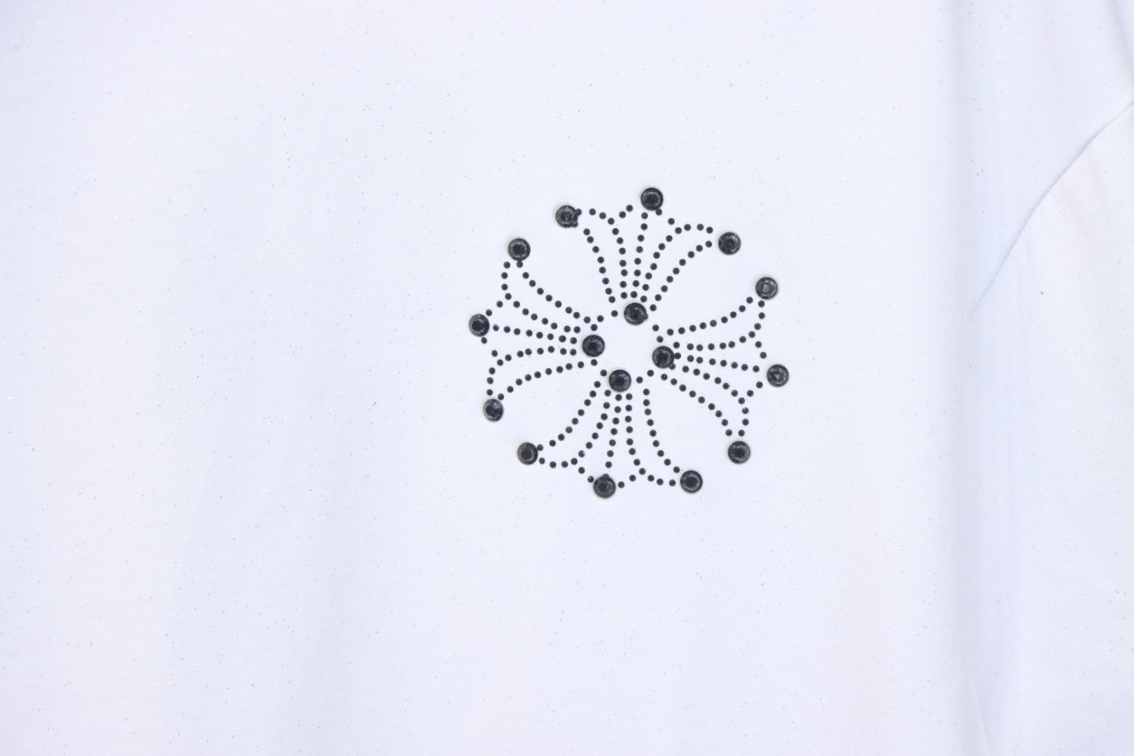 Chrome Hearts 25ss Hot Diamond Logo Glitter T-shirt White