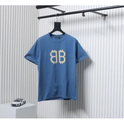 Balenciaga Bitcoin Logo T-shirt Blue 01