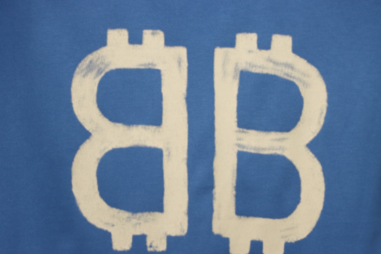Balenciaga Bitcoin Logo T-shirt Blue