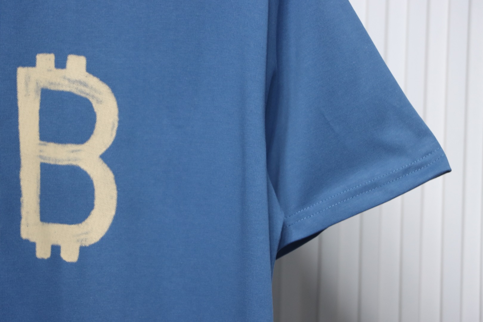 Balenciaga Bitcoin Logo T-shirt Blue