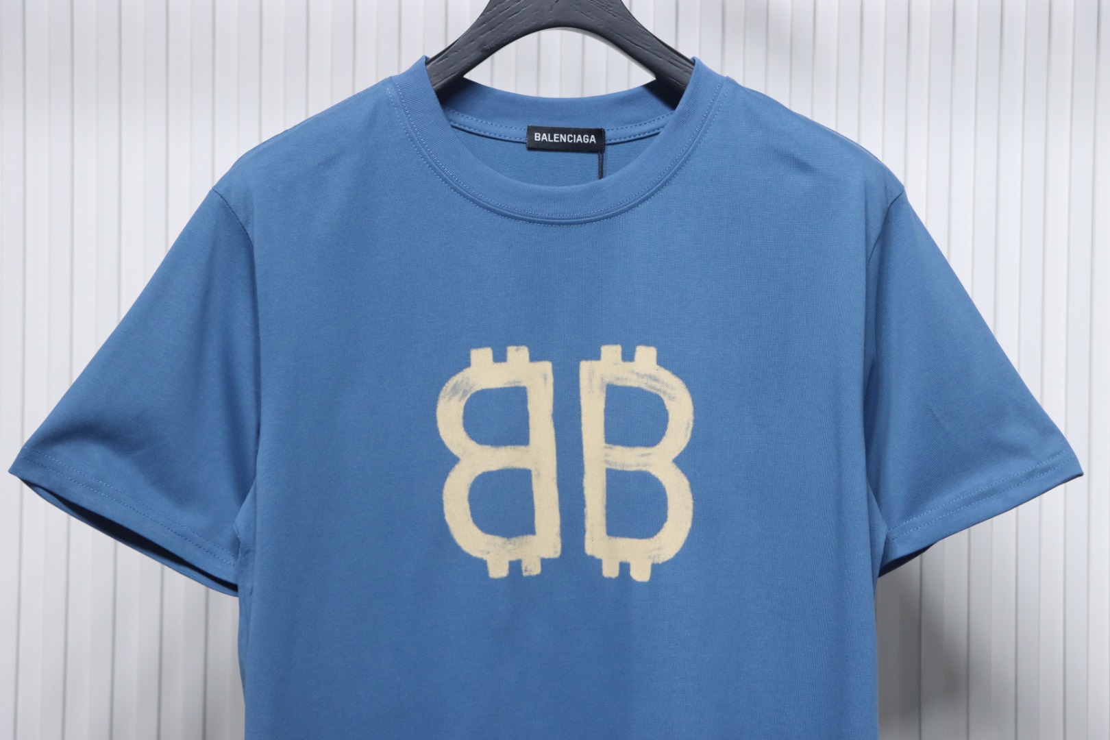 Balenciaga Bitcoin Logo T-shirt Blue
