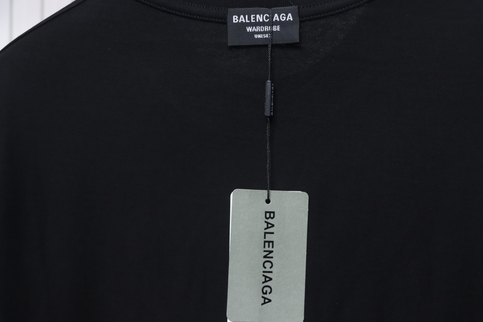 Balenciaga Hand-painted Double B Print T-shirt Black
