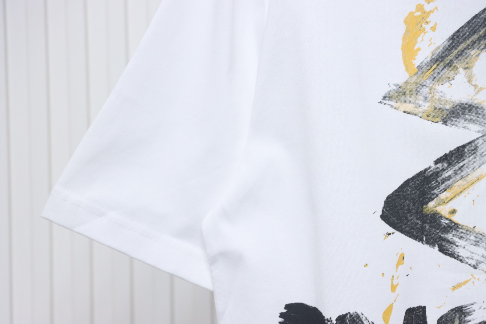 Balenciaga Hand-painted Double B Print T-shirt White