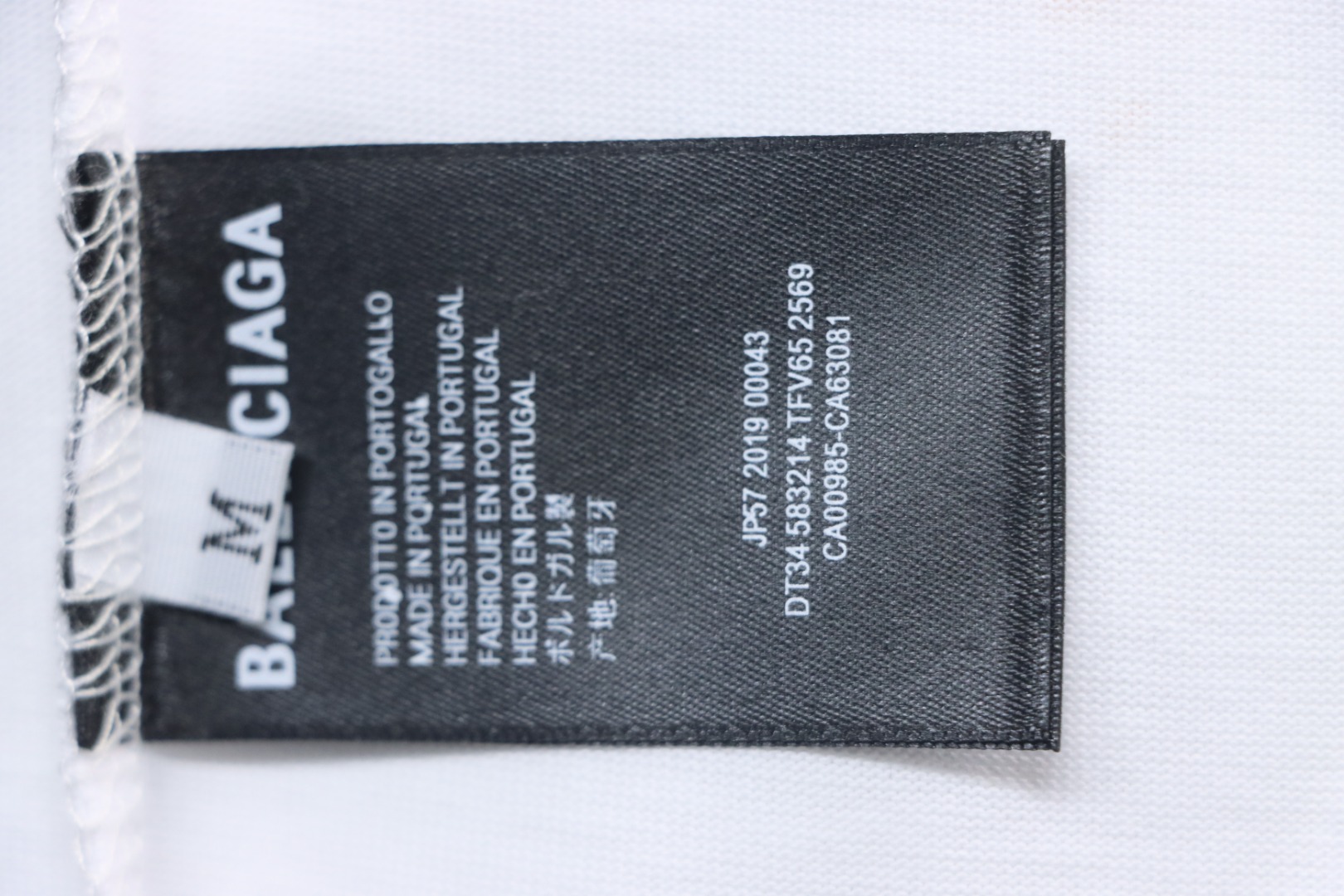 Balenciaga Hand-painted Double B Print T-shirt White