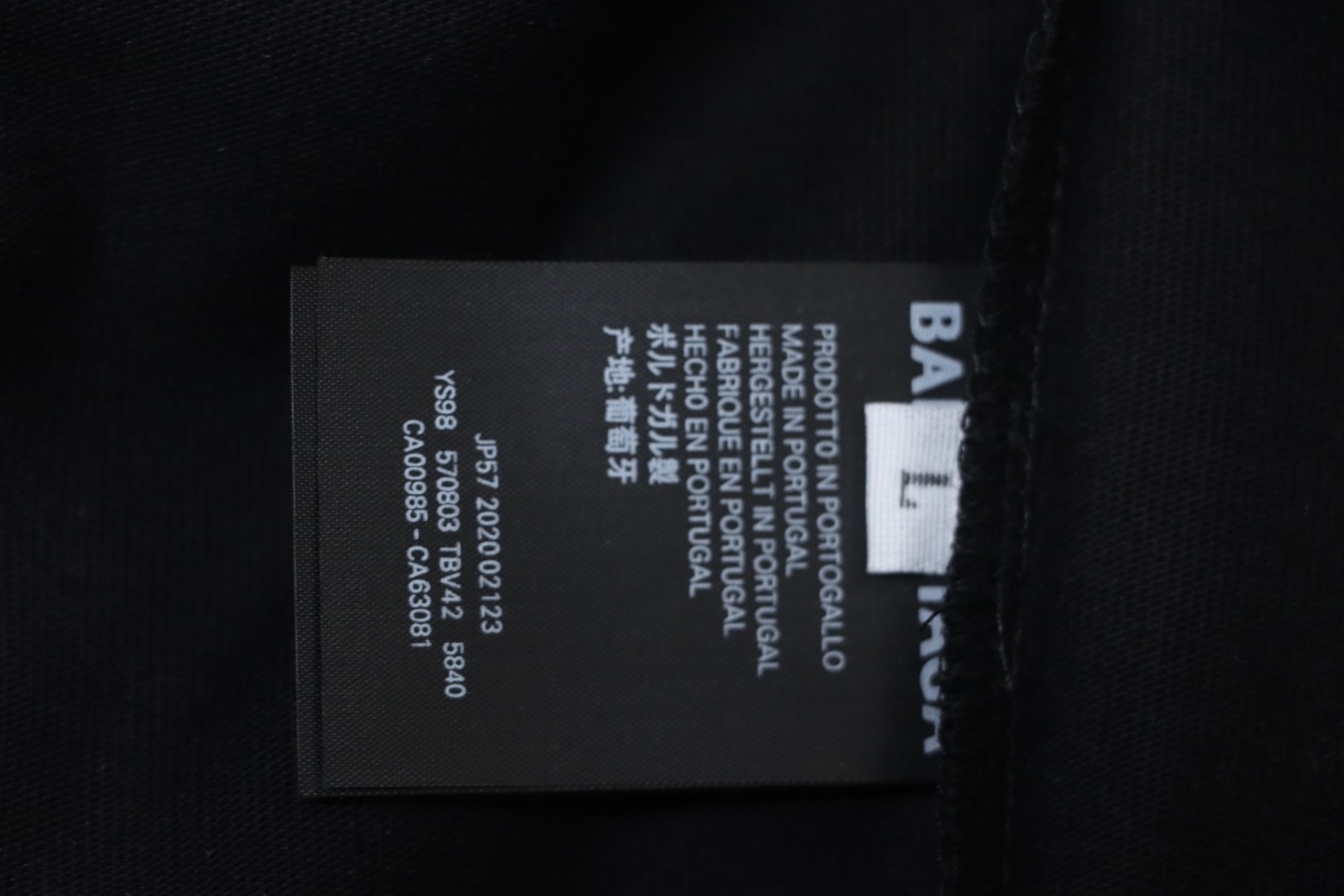 Balenciaga Hot Diamond Letter Print T-shirt Black