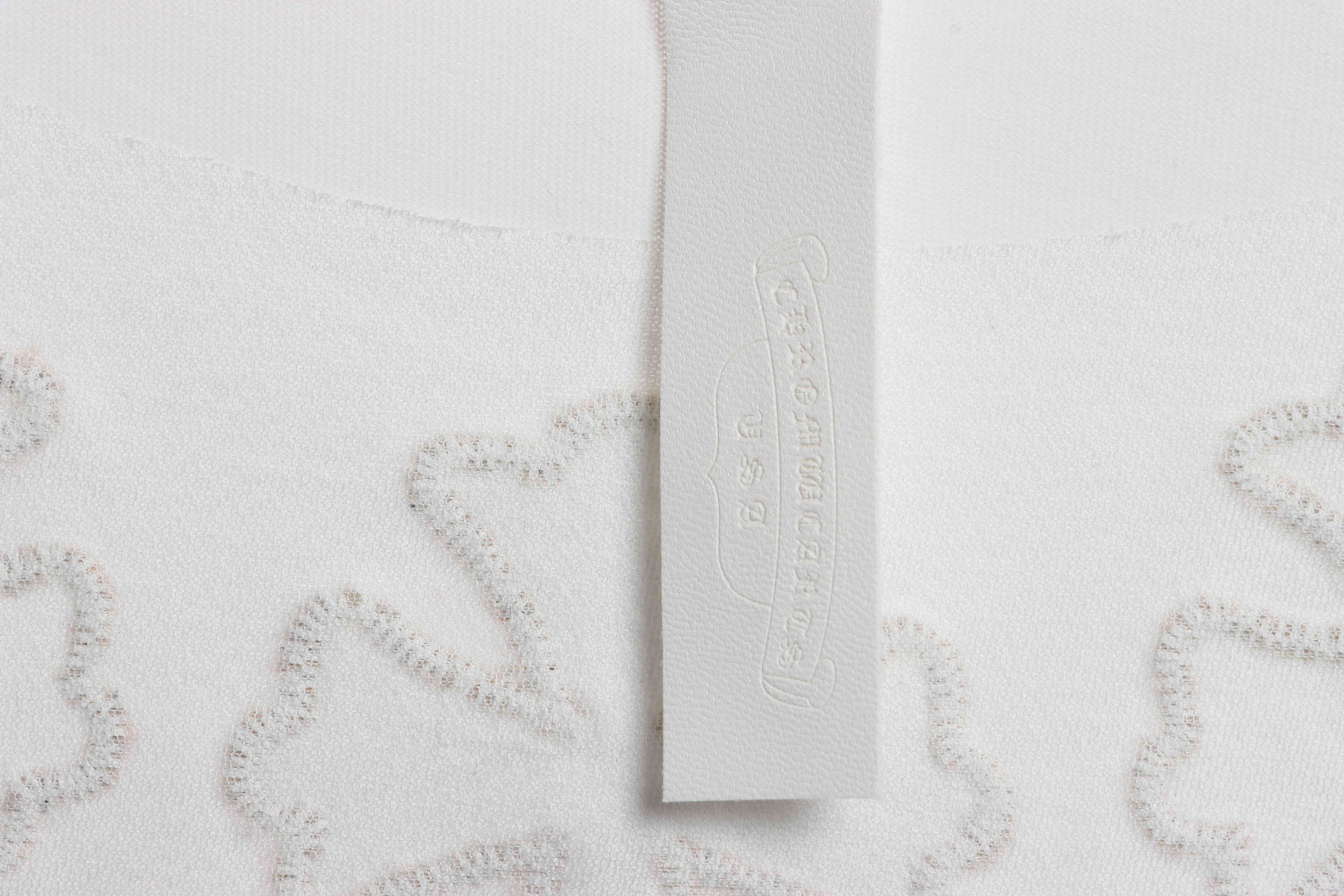 Chrome Heart Neck Cross Diamond T-shirt White