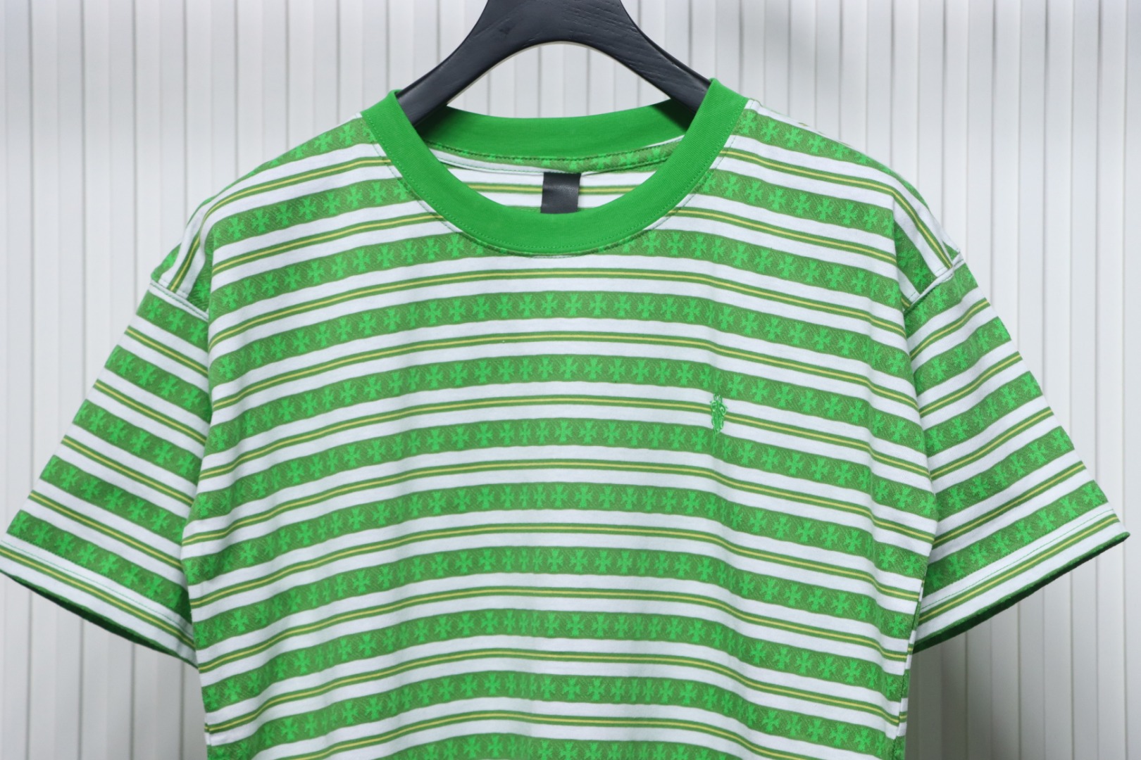 Chrome Hearts 24ss Full Print Cross Dye T-shirt Green