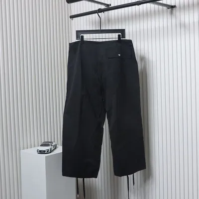 Chrome Hearts 24SS Latest 925 Silver Button Paratrooper Workwear Wide-leg Casual Pants Black 02