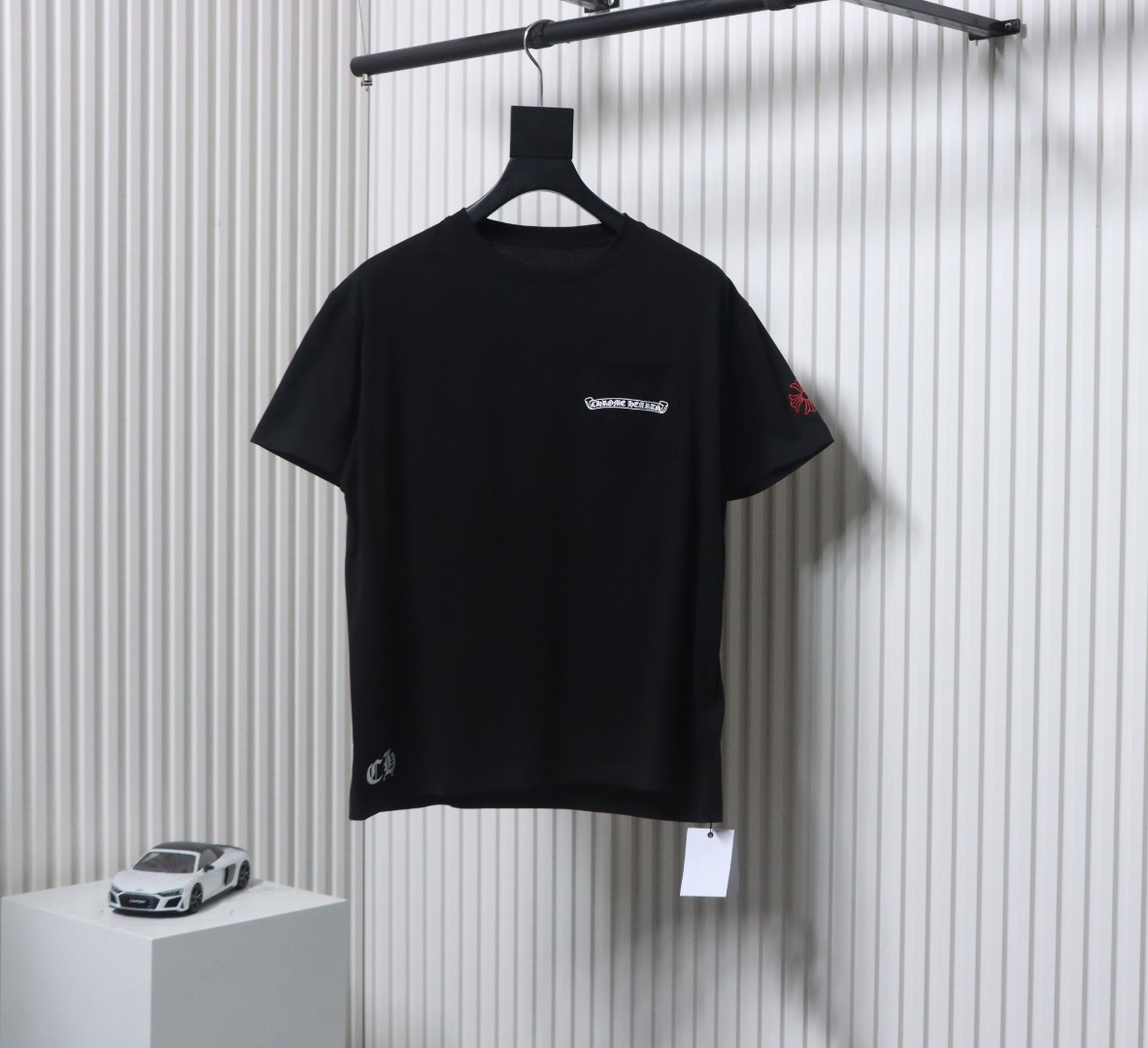 Chrome Hearts 24ss Red Sanskrit On The Back T-shirt Black