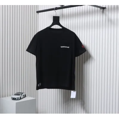 Chrome Hearts 24ss Red Sanskrit On The Back T-shirt Black 01