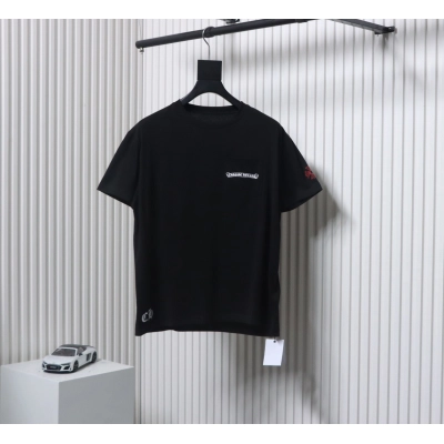 Chrome Hearts 24ss Red Sanskrit On The Back T-shirt Black 01