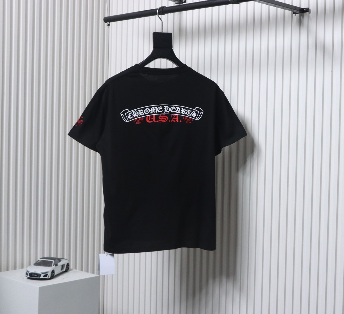 Chrome Hearts 24ss Red Sanskrit On The Back T-shirt Black