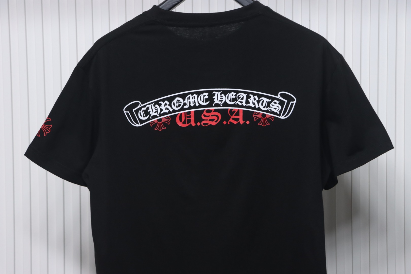 Chrome Hearts 24ss Red Sanskrit On The Back T-shirt Black