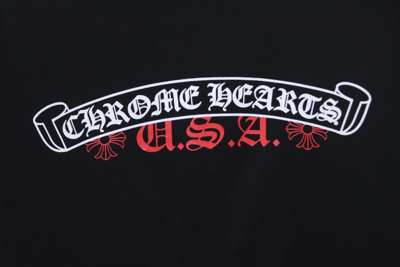Chrome Hearts 24ss Red Sanskrit On The Back T-shirt Black