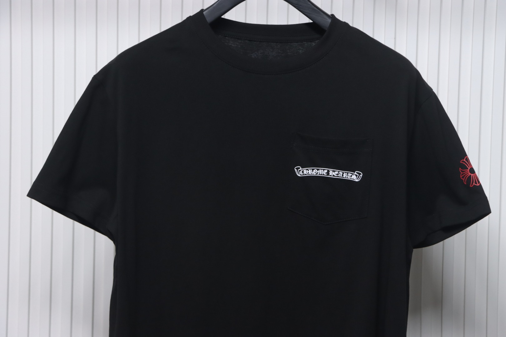 Chrome Hearts 24ss Red Sanskrit On The Back T-shirt Black