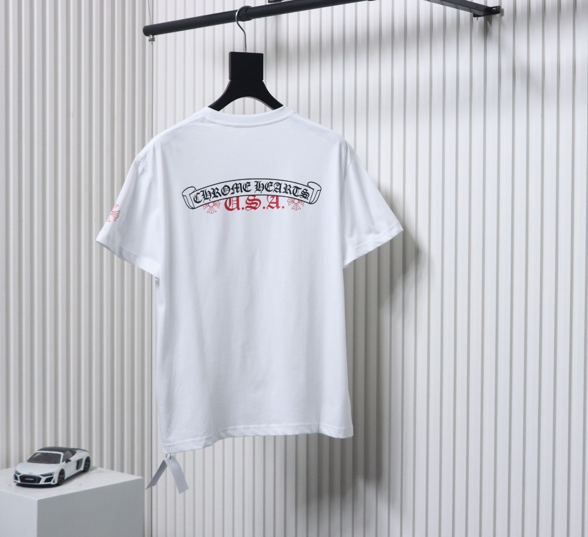 Chrome Hearts 24ss Red Sanskrit On The Back T-shirt White