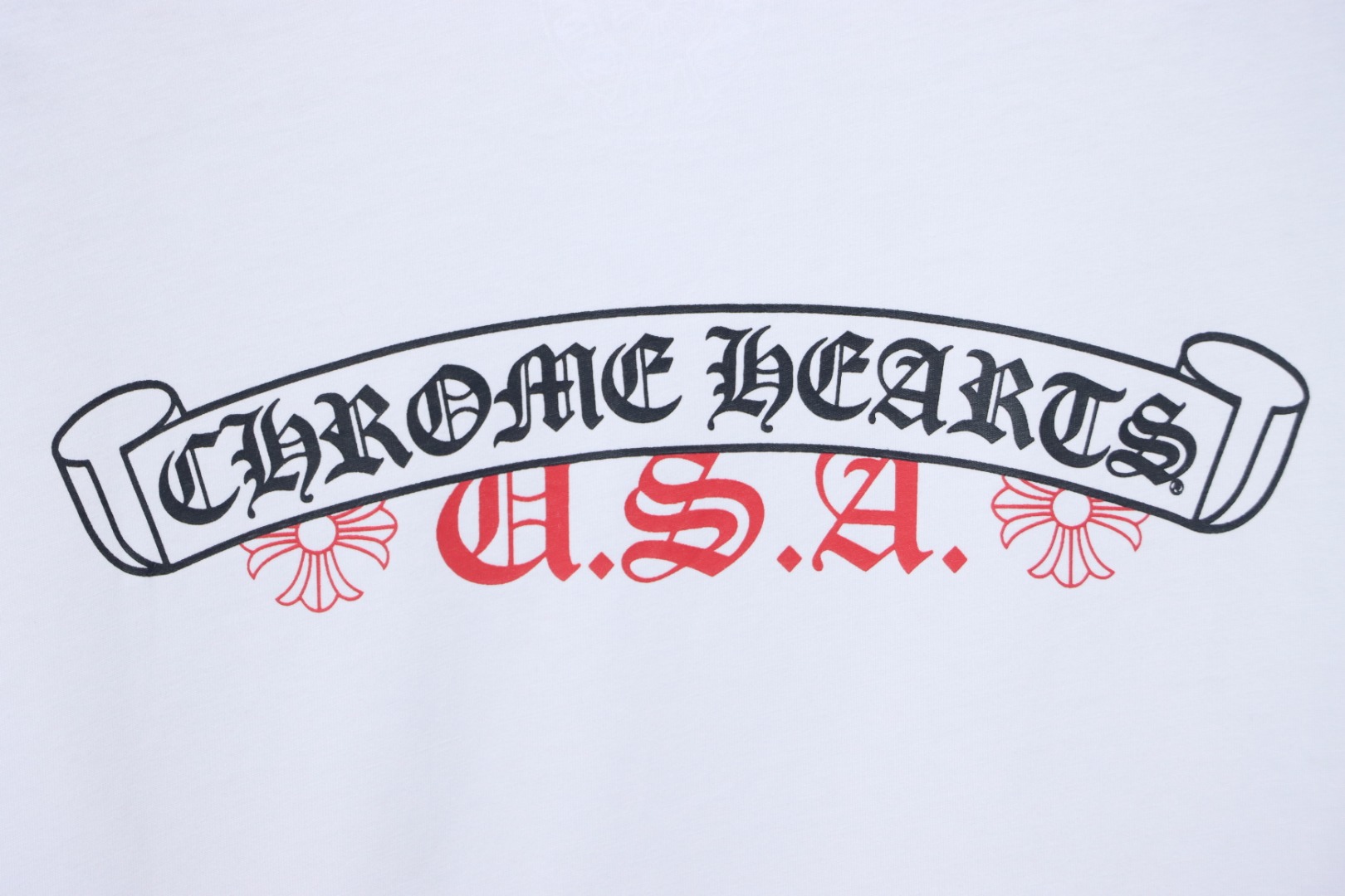 Chrome Hearts 24ss Red Sanskrit On The Back T-shirt White