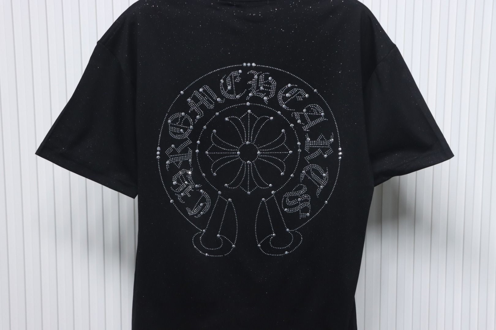 Chrome Hearts 25ss Hot Diamond Logo Glitter T-shirt Black