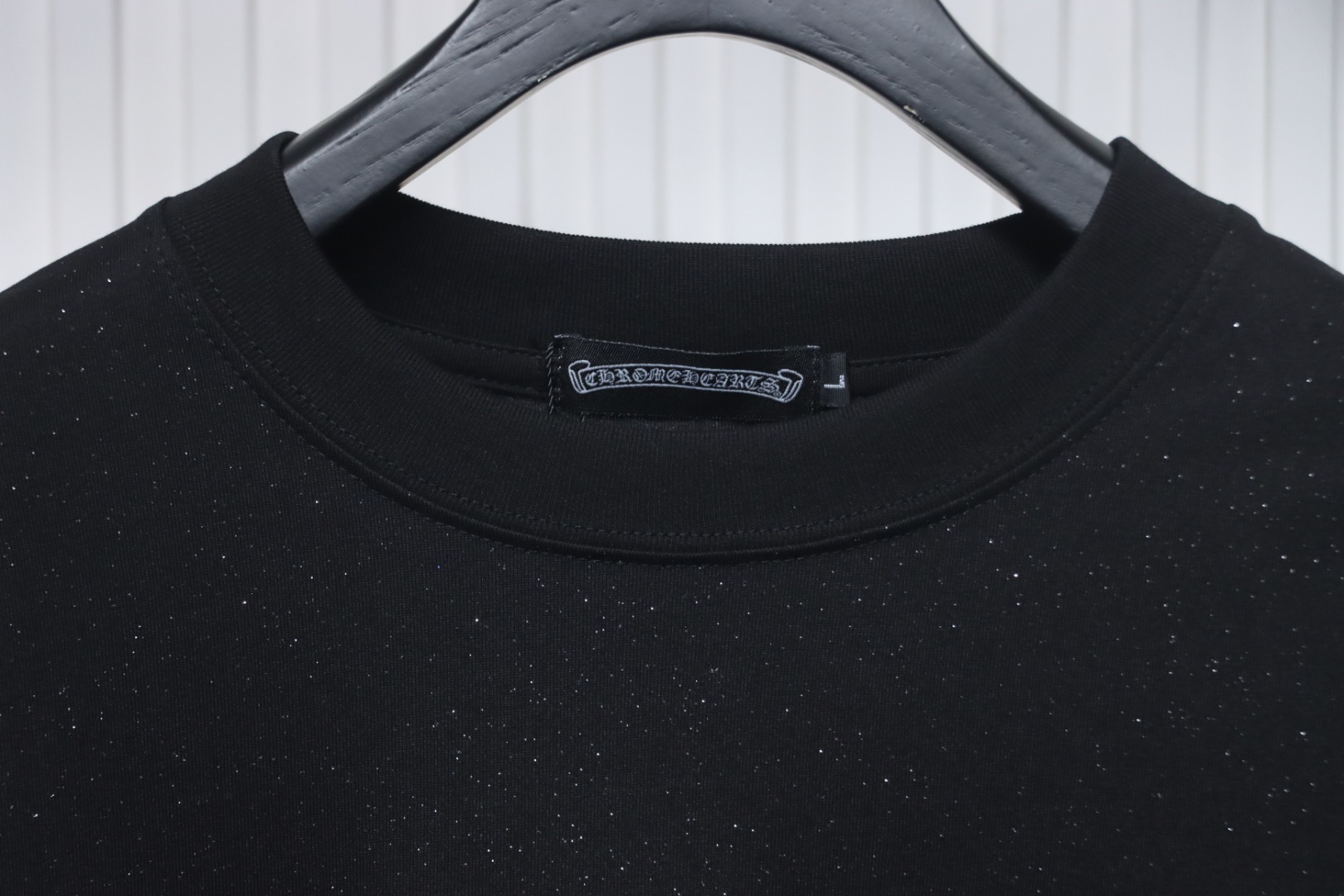 Chrome Hearts 25ss Hot Diamond Logo Glitter T-shirt Black