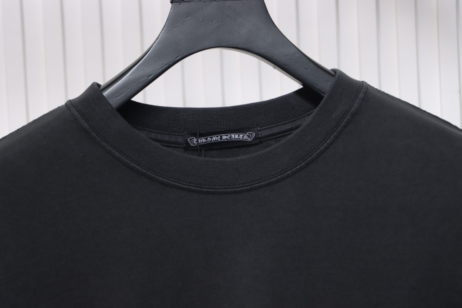 Chrome Hearts 25ss Washed Distressed Patch Logo T-shirt Black
