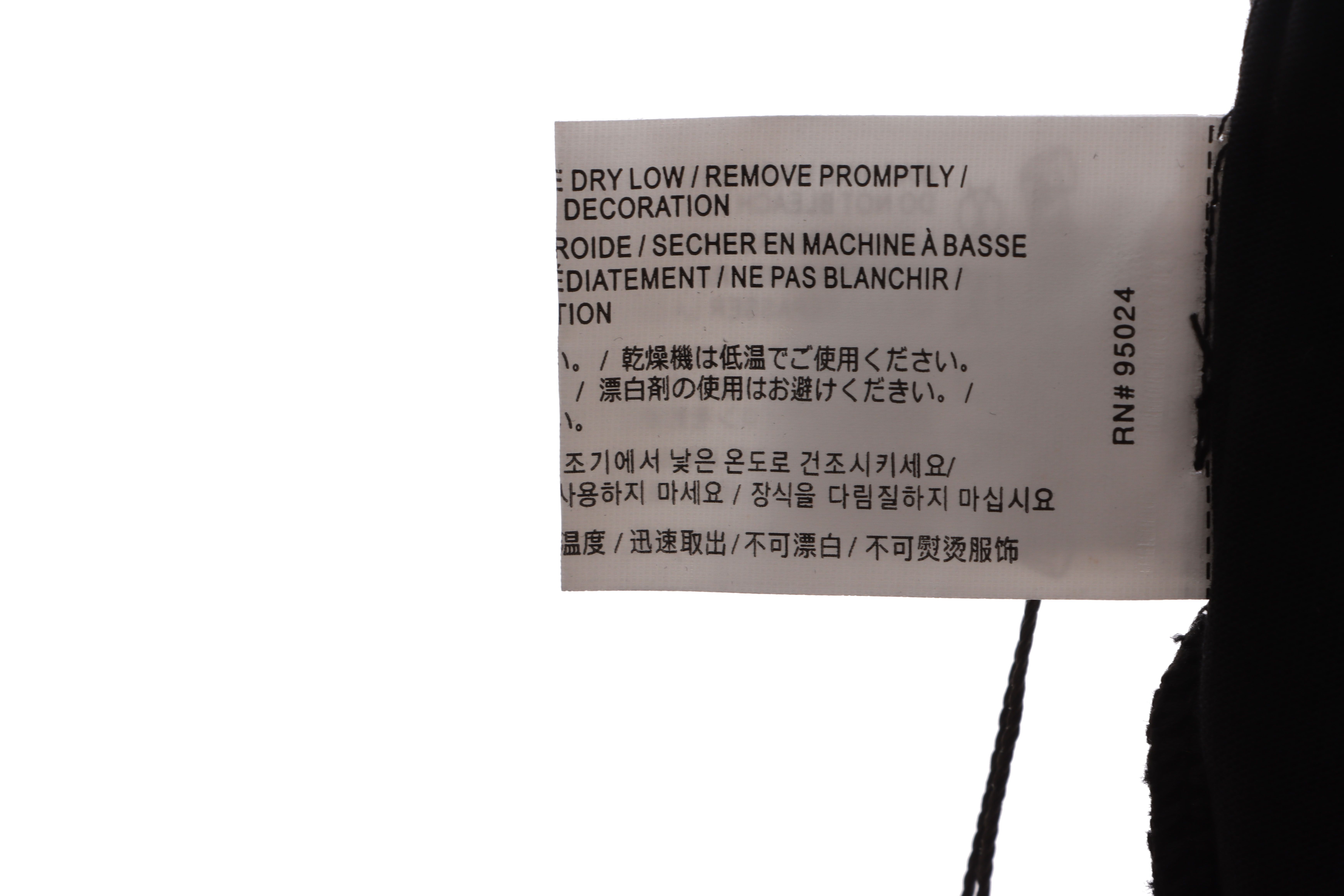 Chrome Hearts Chest Leather Label Cross Silver Ornament T-shirt Black