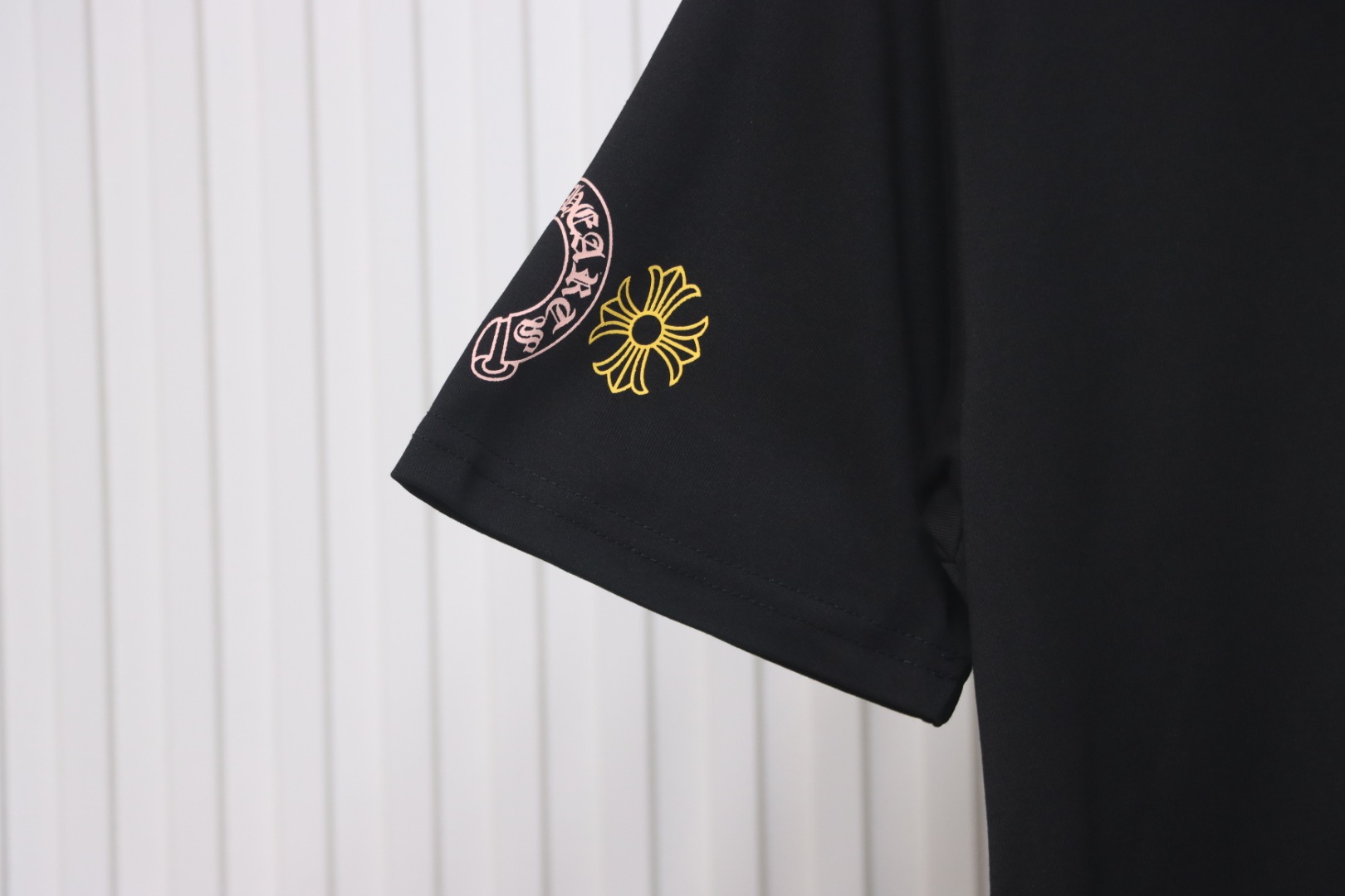 Chrome Hearts Colorful Overlap Cross Print T-shirt Black