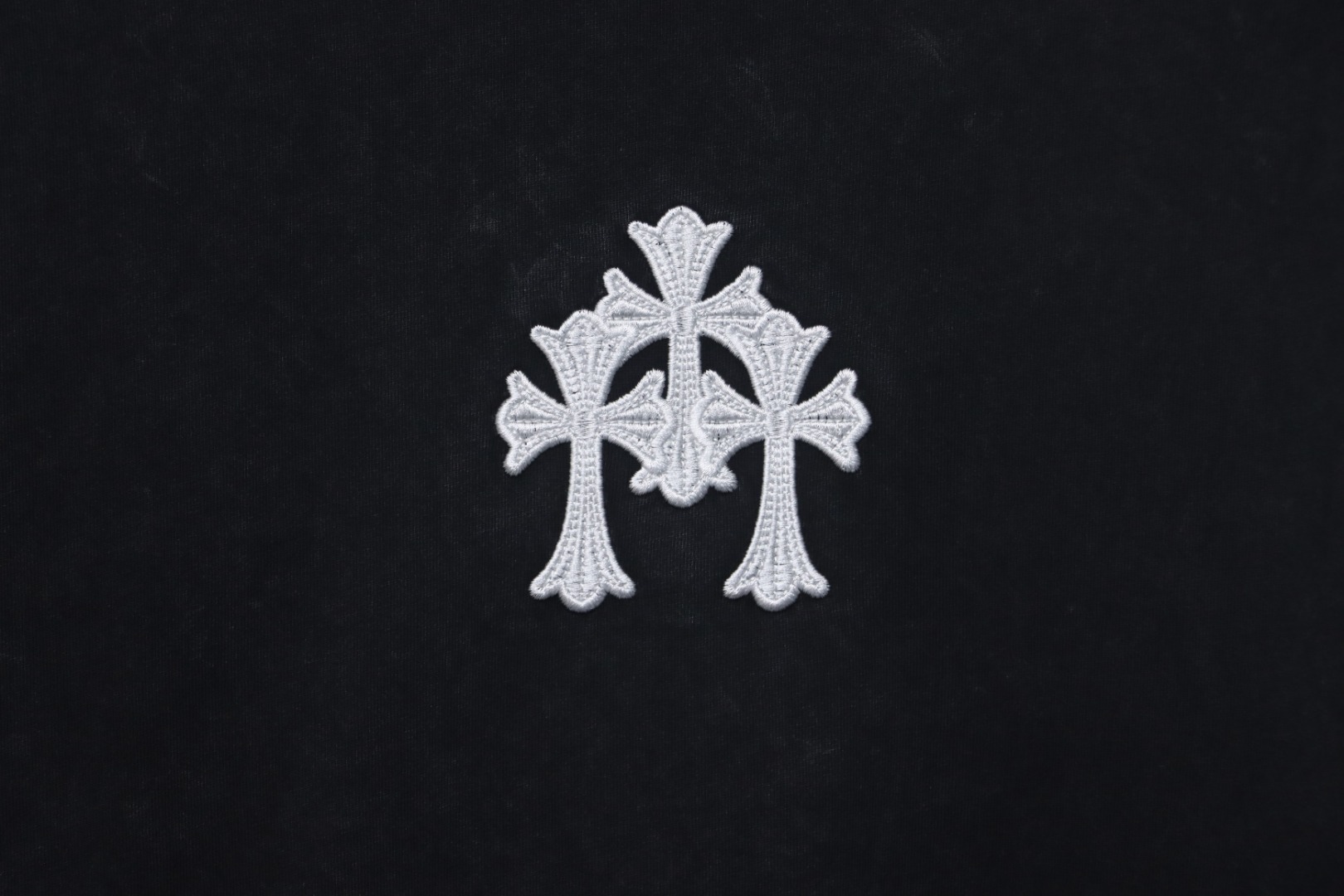 Chrome Hearts Heavy Embroidery Sprayed Monkey Old T-shirt Black