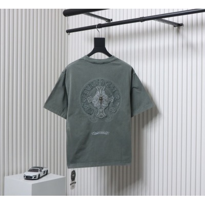 Chrome Hearts Horseshoe Logo T-shirt Grey Green 01