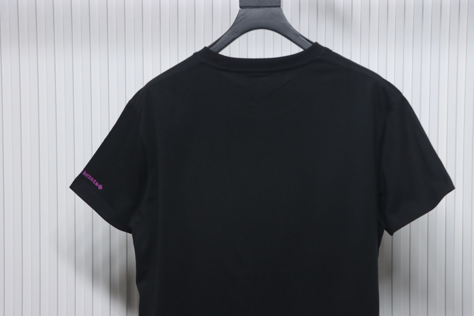 Chrome Hearts Neckline Sanskrit Print T-shirt Black Purple