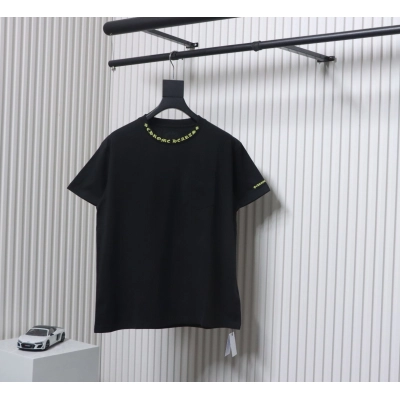 Chrome Hearts Neckline Sanskrit Print T-shirt Black Yellow 01