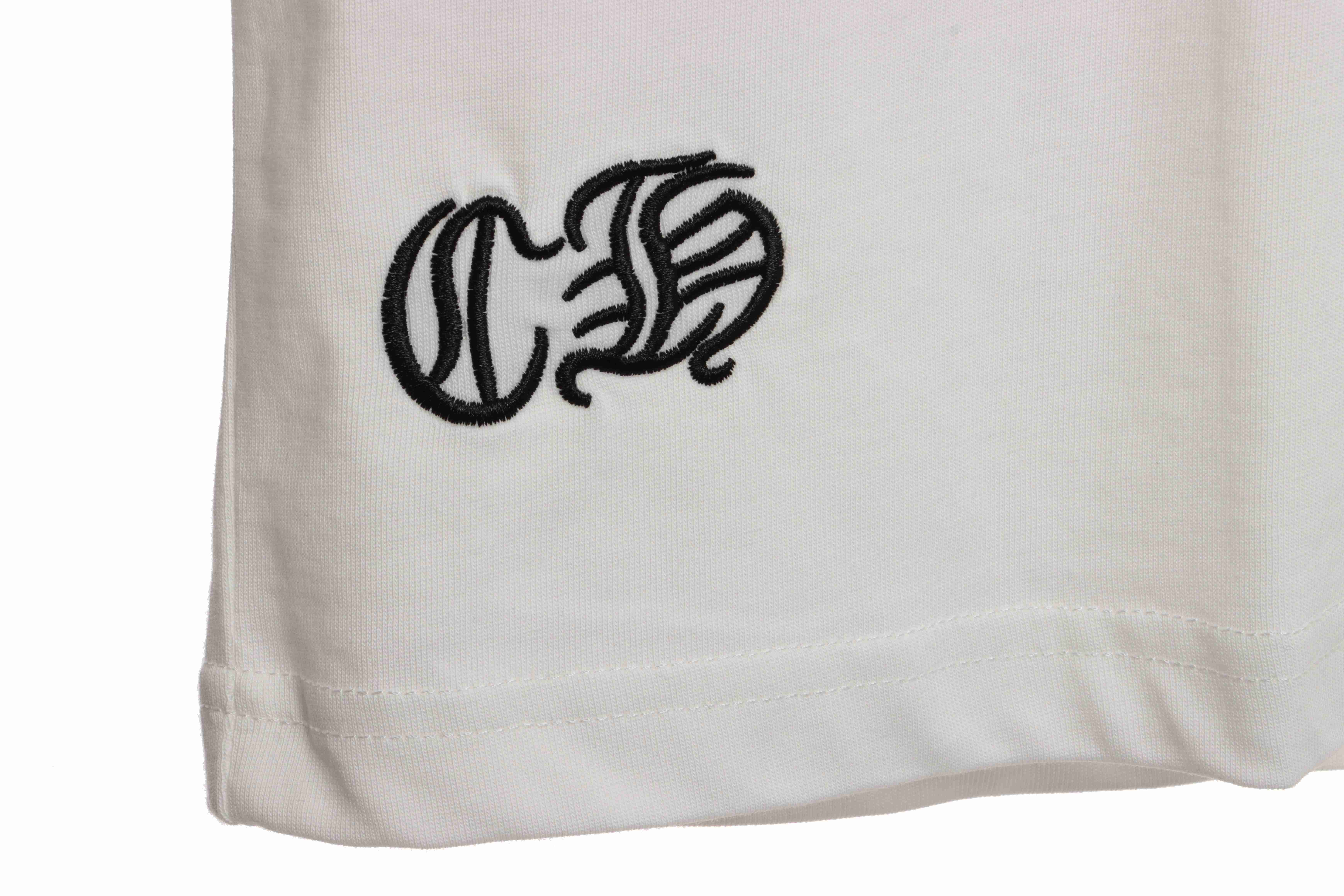 Chrome Hearts Rivet Leather Cross T-shirt White