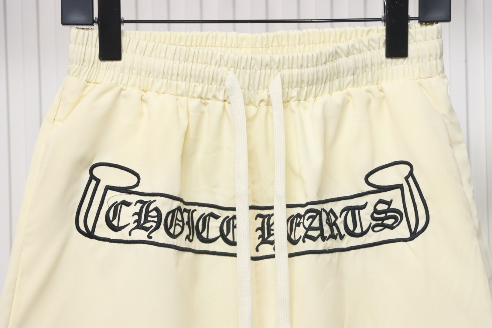 Chrome Hearts Sanskrit Embroidered Woven Shorts White
