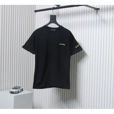 Chrome Hearts Simple Style Letter T-shirt Black 01