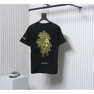 Chrome Hearts Simple Style Letter T-shirt Black 02