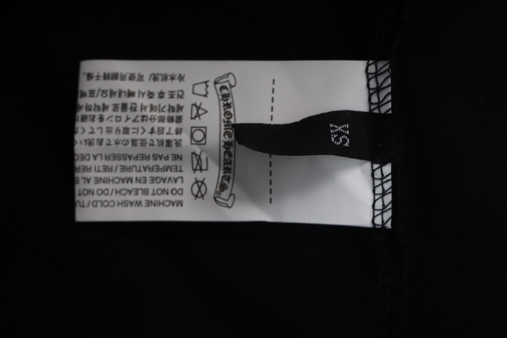 Chrome Hearts Simple Style Letter T-shirt Black