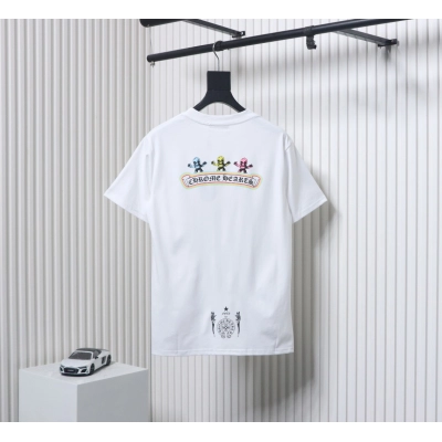 Chrome Hearts Skull Graffiti Crew Neck T-Shirt White 02