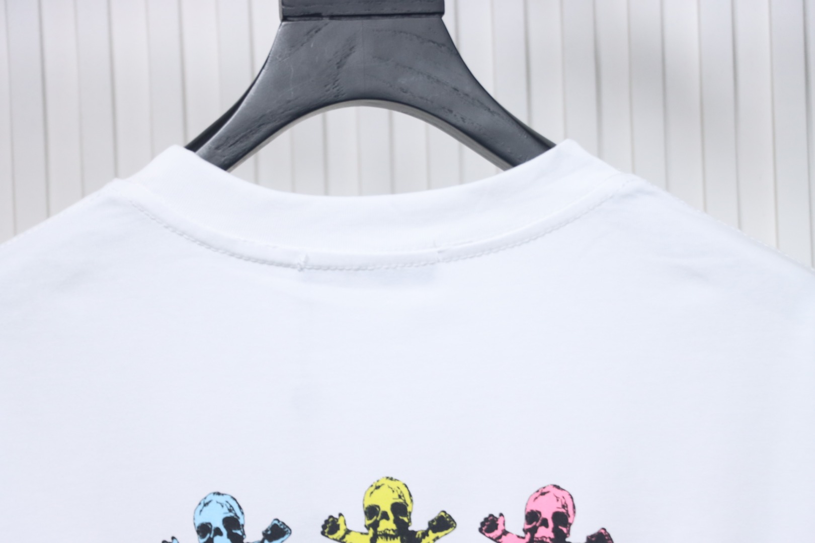 Chrome Hearts Skull Graffiti Crew Neck T-Shirt White