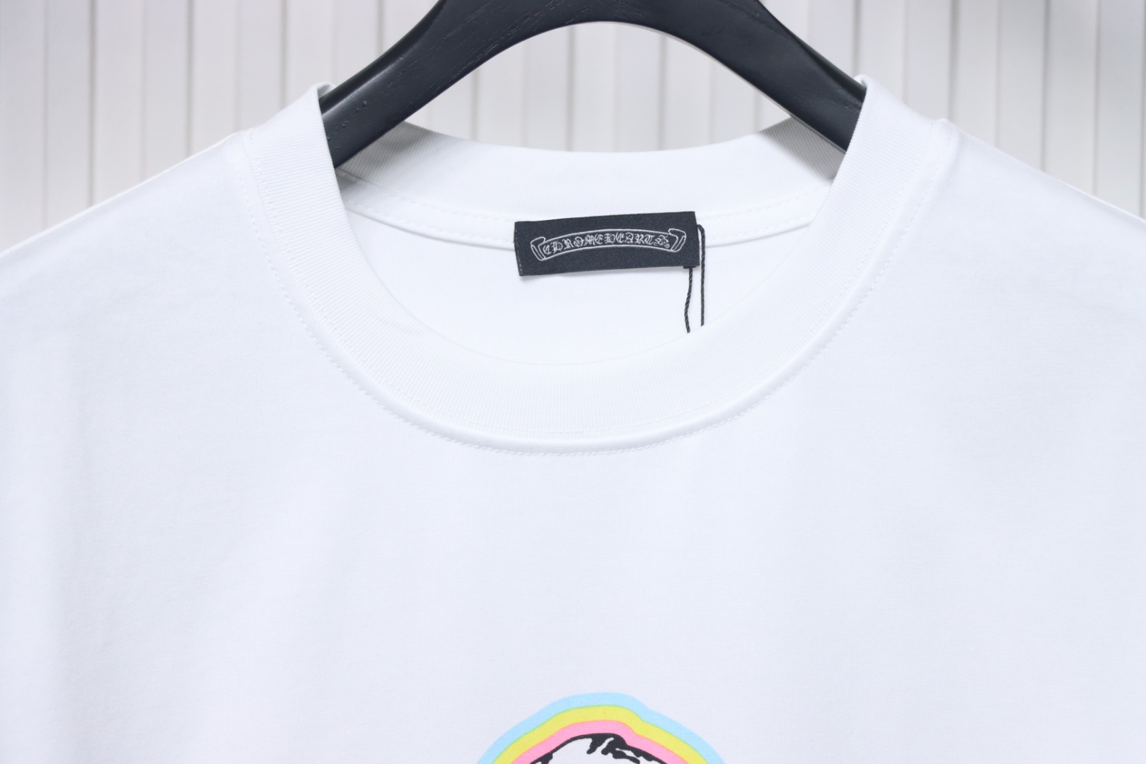 Chrome Hearts Skull Graffiti Crew Neck T-Shirt White